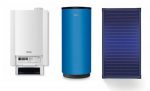 Buderus GB-172 20 kW Brennwert Gasheizung L mit Solaranlage SMS290 3x SKN