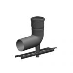 ATEC Abgas Schachteinführung mit Auflager DN 60 Abgasrohr