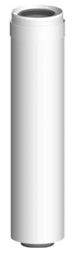 ATEC Abgas Rohr konzentrisch kürzbar 255 mm DN 60/100 Abgasrohr