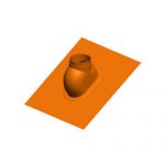 ATEC Abgas Schrägdachpfanne 500×560 mm rot 0°-48° DN 60/100 + DN 80/125