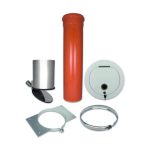 Wäscheabwurfschacht HKW Komplettset aus PVC von 1,30 m bis 5,30 m in 250 mm Ø