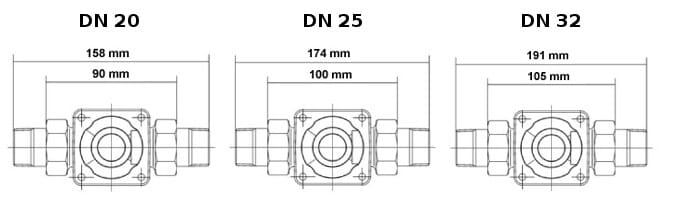 Syr Universal-Flansch Drufi Comfort by Sanibel DN 20, DN 25 und DN 32
