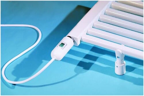 Corpotherma Elektro Heizstab Typ 2 mit Schalter weiß für Badheizkörper