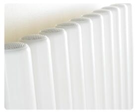 Corpotherma Röhrenheizkörper Rohr – Heizkörper vertikal Dupo weiß Höhe 1800 mm