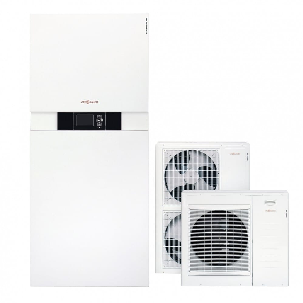 Viessmann Gasbrennwert-Heizung Vitocaldens 222-F Hybrid-Wärmepumpen-Kompaktgerät