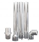 Abgas Paket Poly-Star-AW Außenwandsystem Edelstahl Kunststoff Gasbrennwert Ø 80/125 mm