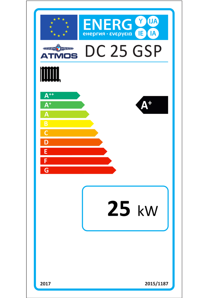 Atmos Kombikessel Paket K2 mit DC 25 GSP Holz/Pellet-Kessel Heizen und Warmwasser