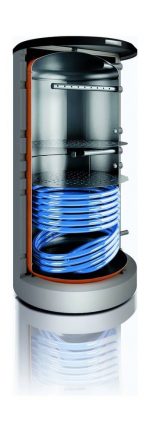 Bosch Pufferspeicher STORA BHS 750-6 ERZ 1B für Wärmepumpen 1820×1030 750L silber