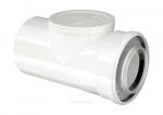 Buderus Luft-/Abgasrohr konzentrisch mit Prüföffnung – Ø 80/125 mm – Länge 250 mm – Farbe weiß