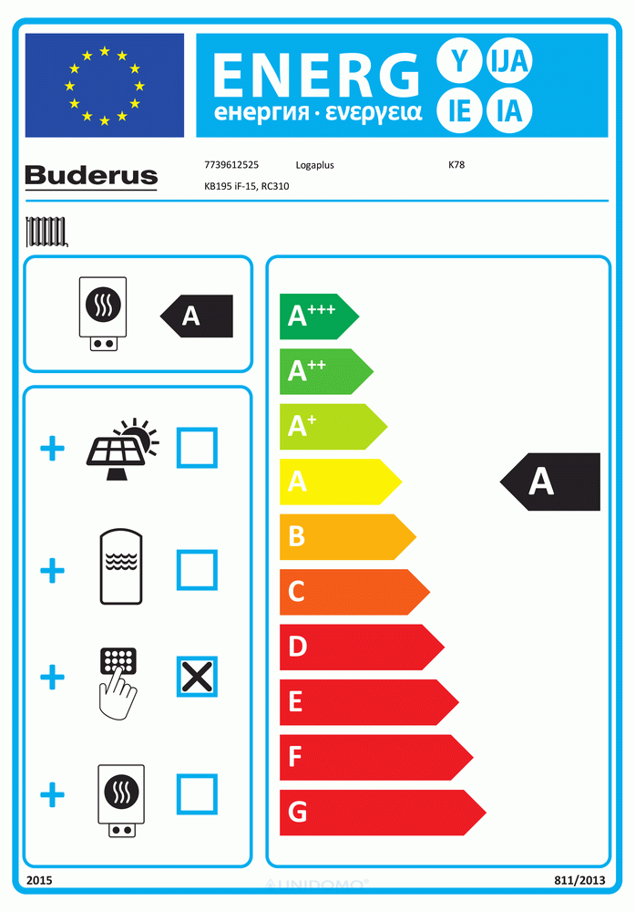 Buderus Logaplus-Paket K78 KB195i-15 L160.3,HS25 KSS,AAS,RC310