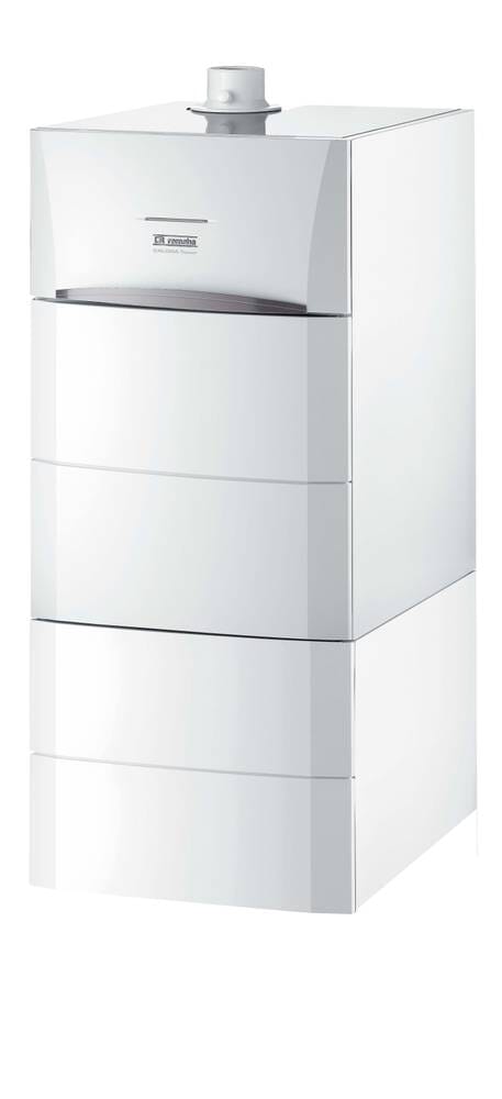 Remeha Paket mit Gas-Brennwert-Heizung Calora Tower 15 S und Schichtladespeicher
