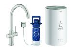 Grohe Armatur und Boiler Red Duo M-Size C-Auslauf supersteel