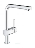 Grohe Küchenarmatur Minta L-Auslauf ausziehbare Spülbrause