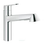 Grohe Einhebel-Spültisch-Batterie Eurodisc C flacher Auslauf Spülbrause ausziehbar