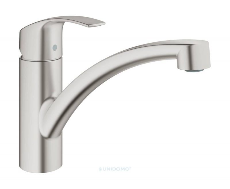 Grohe Küchenarmatur Eurosmart flacher Auslauf supersteel