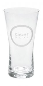 Grohe Blue Wassergläser 6 Kristallgläser mit Blue Dekor