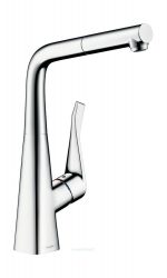 Hansgrohe Küchenarmatur 320 mit sBox Ausziehauslauf M7114-H320 chrom