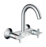 Hansgrohe Zweigriff Spültischarmatur Logis Classic chrom Highspout