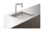 Hansgrohe Edelstahl Küchenspüle Spülencombi 450 chrom C71-F450-06