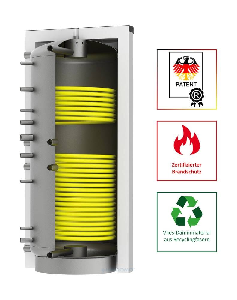 Solarbayer Schichtleit-Pufferspeicher SLS-1000-2S mit SLS-System