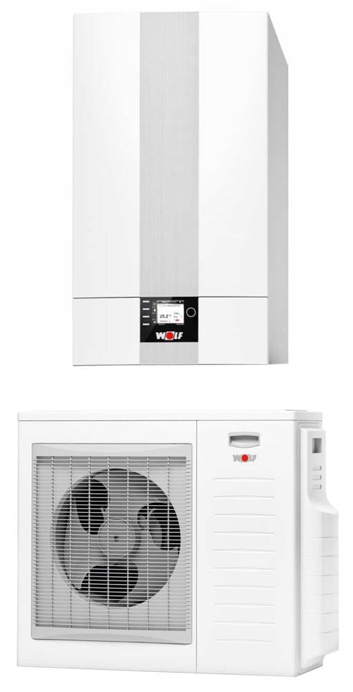 Wolf Wärmepumpe Luft-Wasser BWL-1SB-05 in Splitbauweise 230V o. E-Heizelement