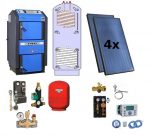 Atmos Paket P 39 Holzvergaser-Kessel DC 18 GSE 19 kW Pufferspeicher Solaranlage