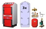 Atmos Holzvergaser Paket GS 2 / Holzvergaserkessel GS 40 3x 800 Liter Pufferspeicher
