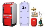 Atmos Holzvergaser Paket GS 2 / Holzvergaser GS 32 2x 1000 Liter Pufferspeicher