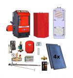 Atmos Paket P10 / Pelletkessel P21 19,5 kW Puffer PAWS 800 Liter Solaranlage