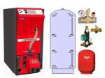 Atmos Pellet Paket PB1 mit 20 kW Pellet-Heizkessel PX20 mit PAP Pufferspeicher 800 L