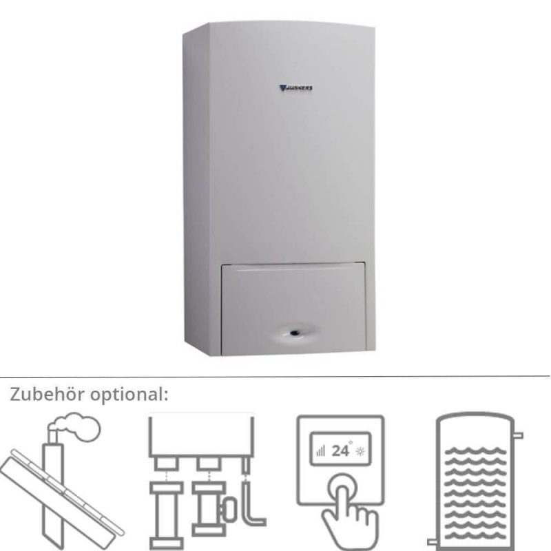 Bosch Junkers ZSB 14 kW Brennwert Gastherme Erdgas L/LL opt. Zubehör
