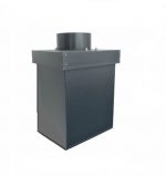 Schornsteinverkleidung Kopfabdeckung aus Aluminium Höhe 2000 mm für F90 Porenbeton