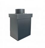 Schornsteinverkleidung Kopfabdeckung aus Aluminium Höhe 1250 mm für F90 Porenbeton
