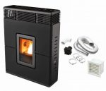 MCZ flacher Pelletofen Philo Comfort Air 9 kW Luftkanalisierung in andere Räume