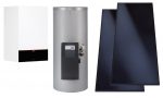 Viessmann Vitodens 200-W mit Solarpaket Vitosol 141-FM Gastherme
