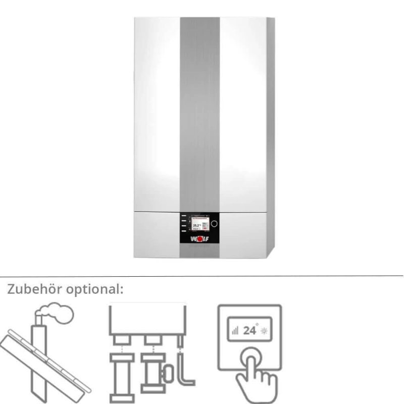 Wolf Gasbrennwert-Heiztherme CGB-2-38 oder CGB-2-55